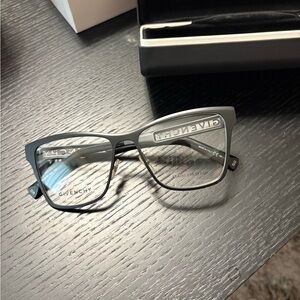 Givenchy Men's Glasses in Black and Silver